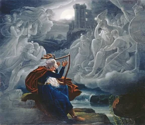 Ossian beschwört die Geister am Ufer des Flusses Lorca